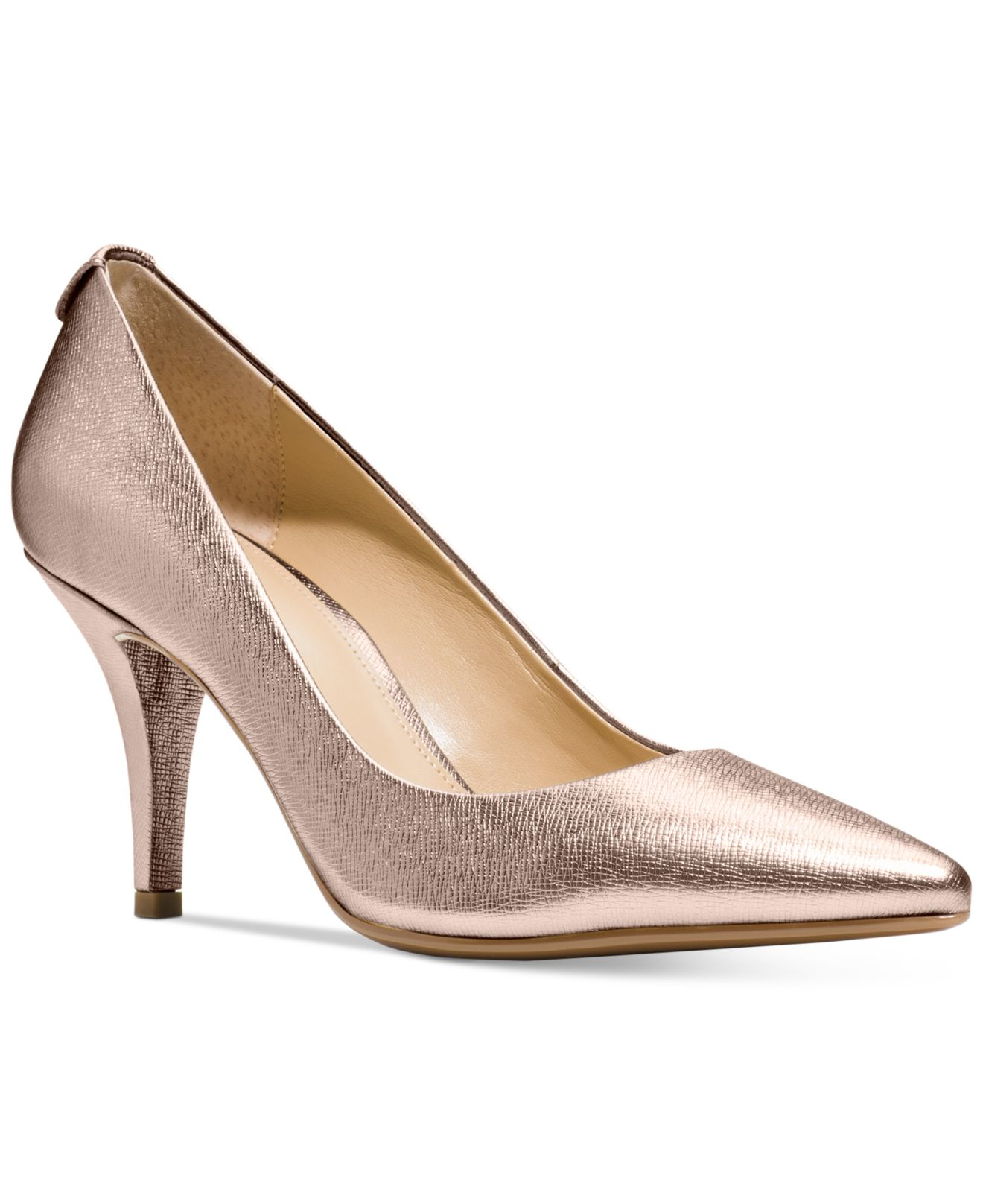 pumps rose gold